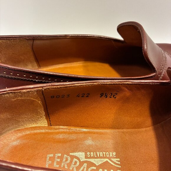 RARE Vintage Salvatore Ferragamo Loafers Size 9.5 EE - Picture 5 of 10